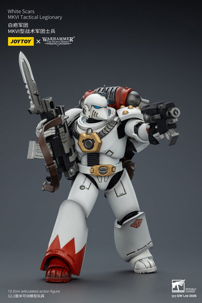 White Scars Legion Vigilator with Nemesis rifle and Bolt Pistol - Warhammer "The Horus Heresy" 1/18 Action Figure By JOYTOY