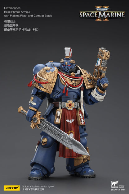 Ultramarines Heavy Relic Primus Armor with Heavy Relic Bolt Rifle - "Warhammer 40,000" 1/18 Action Figure By JOYTOY