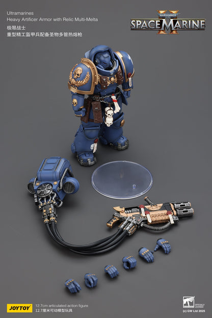 Ultramarines Heavy Relic Primus Armor with Heavy Relic Bolt Rifle - "Warhammer 40,000" 1/18 Action Figure By JOYTOY