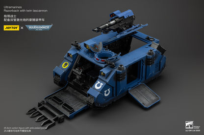 Ultramarines Razorback with twin lascannon- 1/18 warhammer 40k Action Figure By JOYTOY