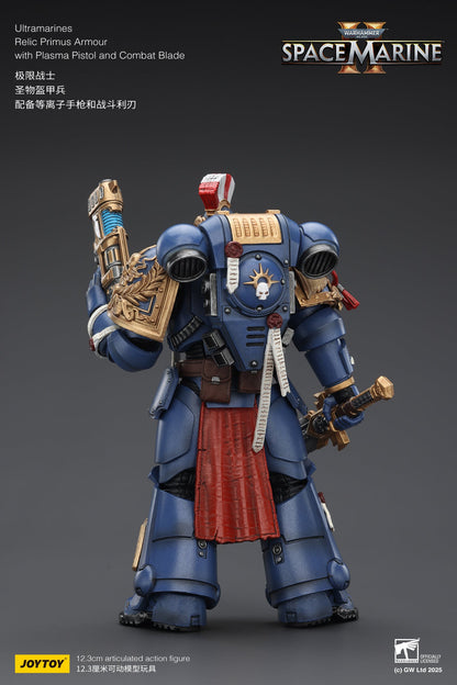 Ultramarines Heavy Relic Primus Armor with Heavy Relic Bolt Rifle - "Warhammer 40,000" 1/18 Action Figure By JOYTOY