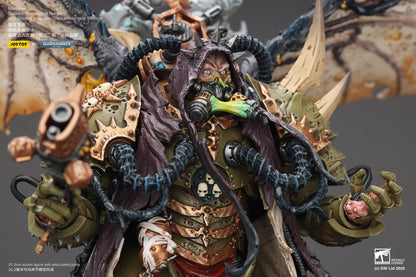 Mortarion, Daemon Primarch of Nurgle with Ancient weapons‘The Lantern' and ‘Silence' - "Warhammer 40K" 1/18 Action Figure By JOYTOY