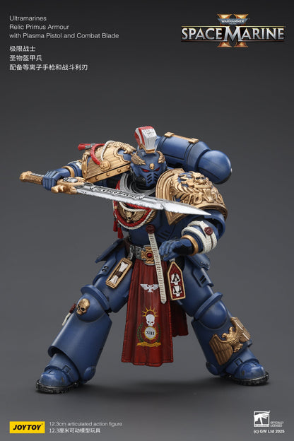 Ultramarines Heavy Relic Primus Armor with Heavy Relic Bolt Rifle - "Warhammer 40,000" 1/18 Action Figure By JOYTOY