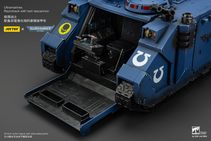 Ultramarines Razorback with twin lascannon- 1/18 warhammer 40k Action Figure By JOYTOY
