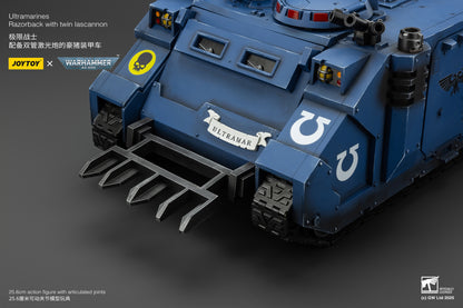 Ultramarines Razorback with twin lascannon- 1/18 warhammer 40k Action Figure By JOYTOY
