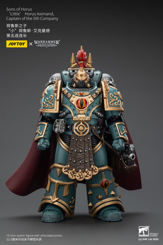 Sons of Horus 'Little’ Horus Aximand,Captain of the 5th Company-1/18 Warhammer "The Horus Heresy" Action Figure By JOYTOY