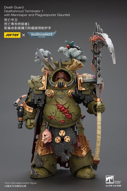 Death Guard Deathshroud Terminator Set - "Warhammer 40,000" 1/18 Action Figure By JOYTOY