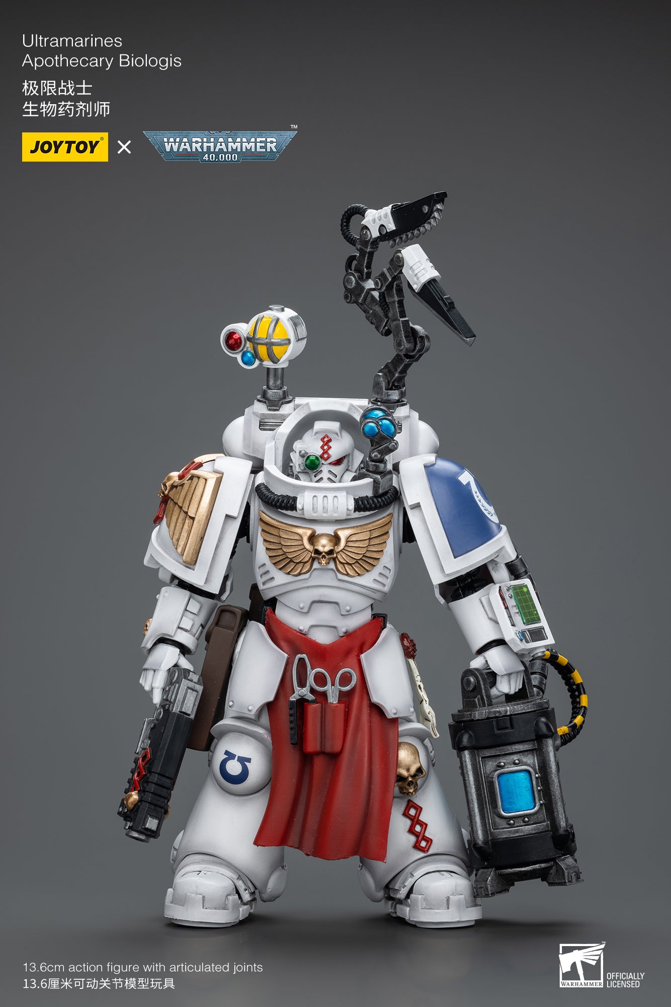 Ultramarines Apothecary Biologis - Warhammer 40K Action Figure By JOYTOY