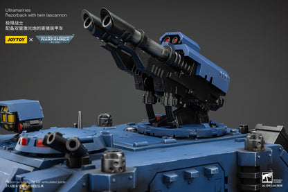 Ultramarines Razorback with twin lascannon- 1/18 warhammer 40k Action Figure By JOYTOY