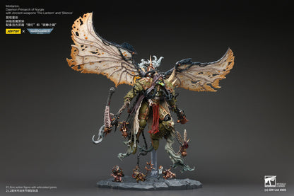 Mortarion, Daemon Primarch of Nurgle with Ancient weapons‘The Lantern' and ‘Silence' - "Warhammer 40K" 1/18 Action Figure By JOYTOY