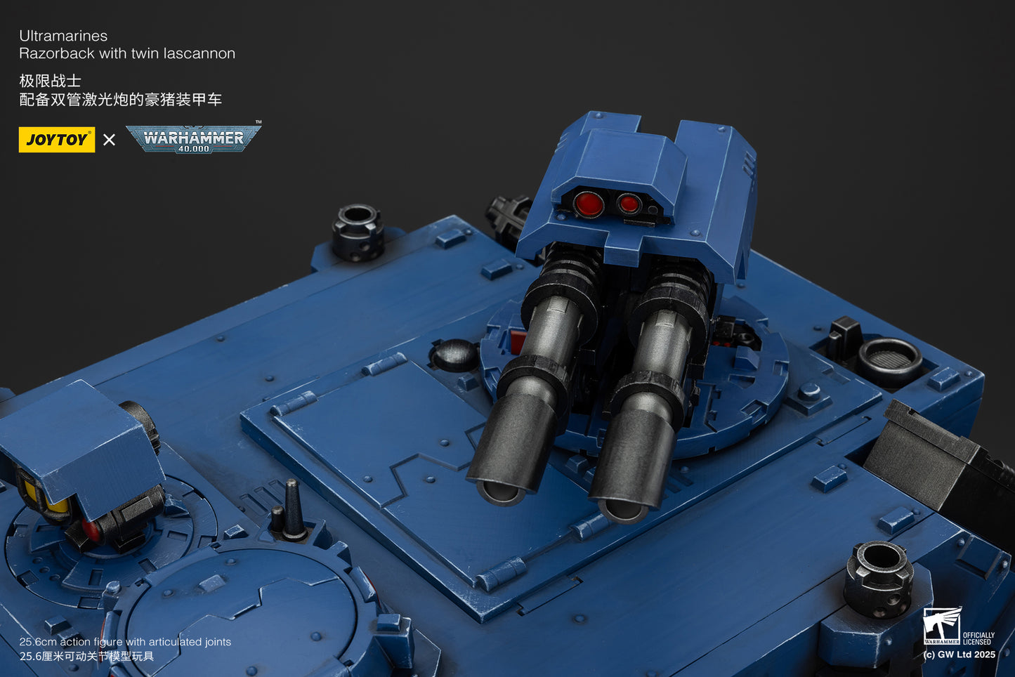 Ultramarines Razorback with twin lascannon- 1/18 warhammer 40k Action Figure By JOYTOY