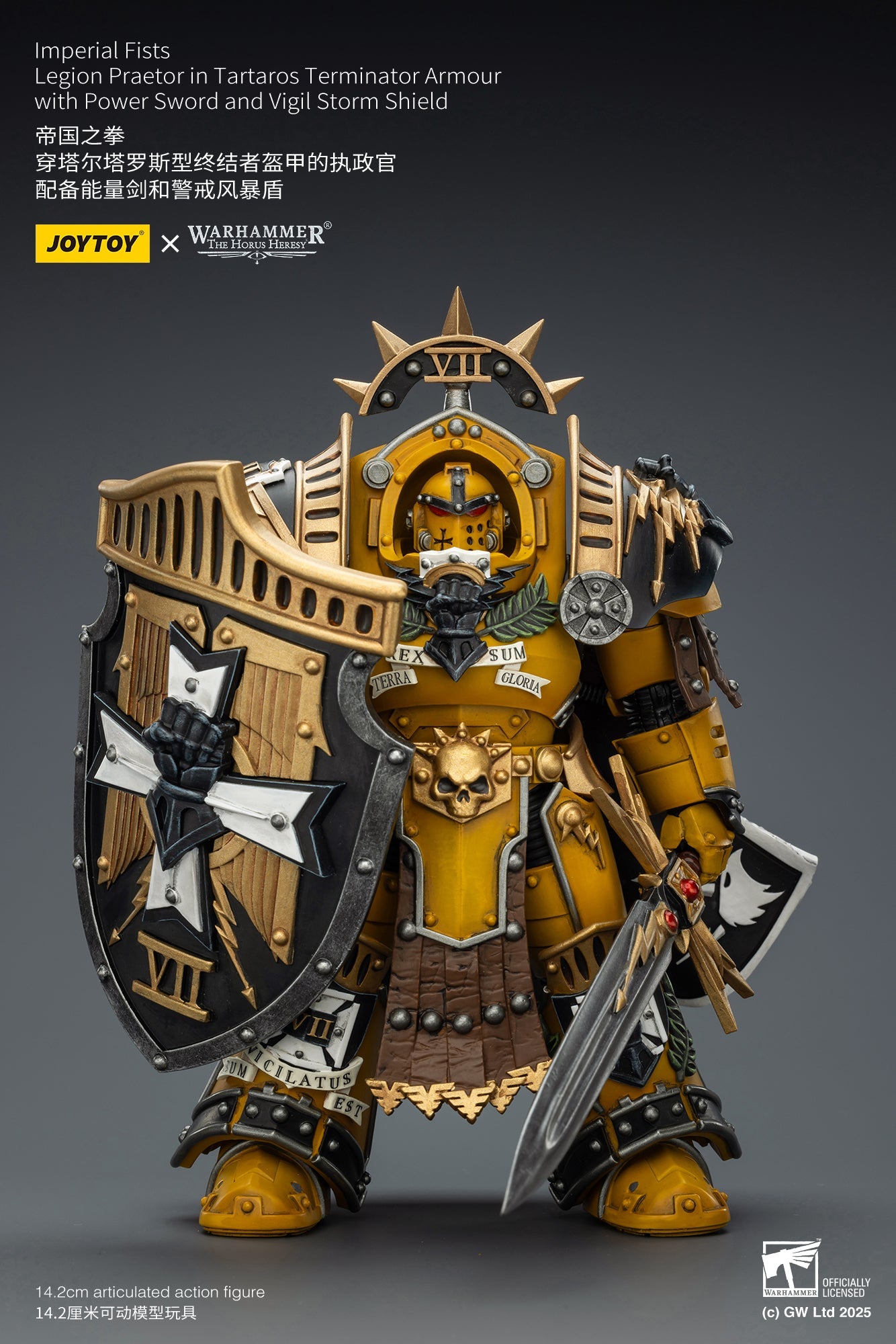 "The Horus Heresy" Imperial Fists -Warhammer 40k 1/18 Action Figure By JOYTOY