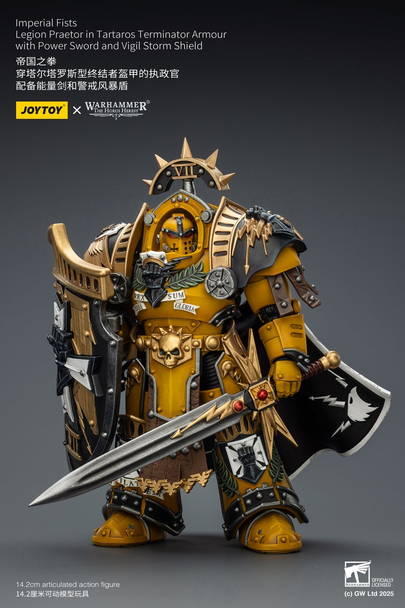 "The Horus Heresy" Imperial Fists -Warhammer 40k 1/18 Action Figure By JOYTOY