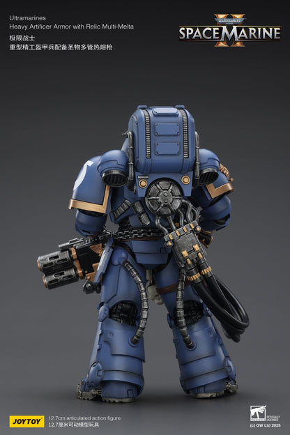 Ultramarines Heavy Relic Primus Armor with Heavy Relic Bolt Rifle - "Warhammer 40,000" 1/18 Action Figure By JOYTOY