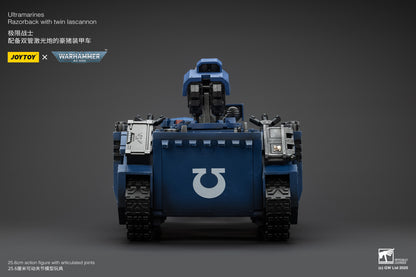 Ultramarines Razorback with twin lascannon- 1/18 warhammer 40k Action Figure By JOYTOY