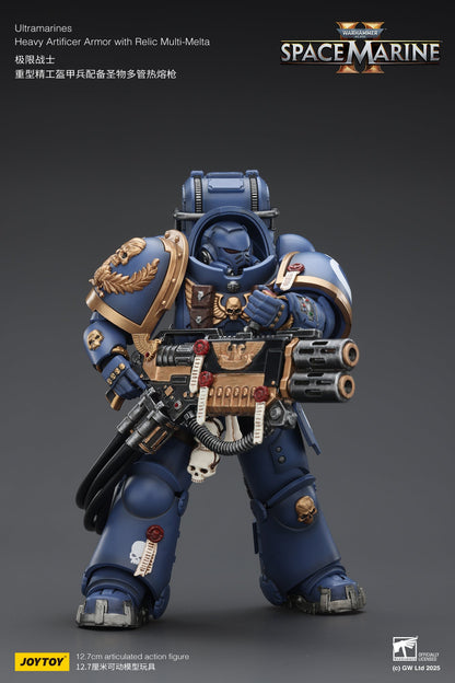 Ultramarines Heavy Relic Primus Armor with Heavy Relic Bolt Rifle - "Warhammer 40,000" 1/18 Action Figure By JOYTOY