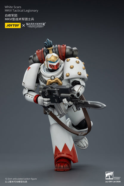 White Scars Legion Vigilator with Nemesis rifle and Bolt Pistol - Warhammer "The Horus Heresy" 1/18 Action Figure By JOYTOY