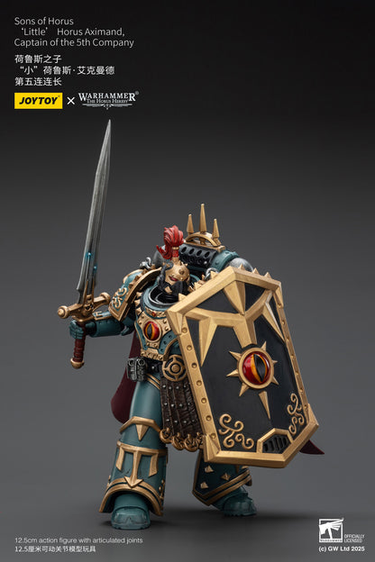 Sons of Horus 'Little’ Horus Aximand,Captain of the 5th Company-1/18 Warhammer "The Horus Heresy" Action Figure By JOYTOY