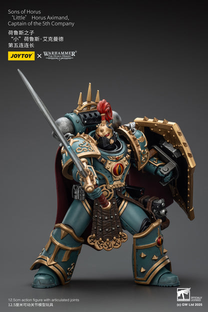 Sons of Horus 'Little’ Horus Aximand,Captain of the 5th Company-1/18 Warhammer "The Horus Heresy" Action Figure By JOYTOY
