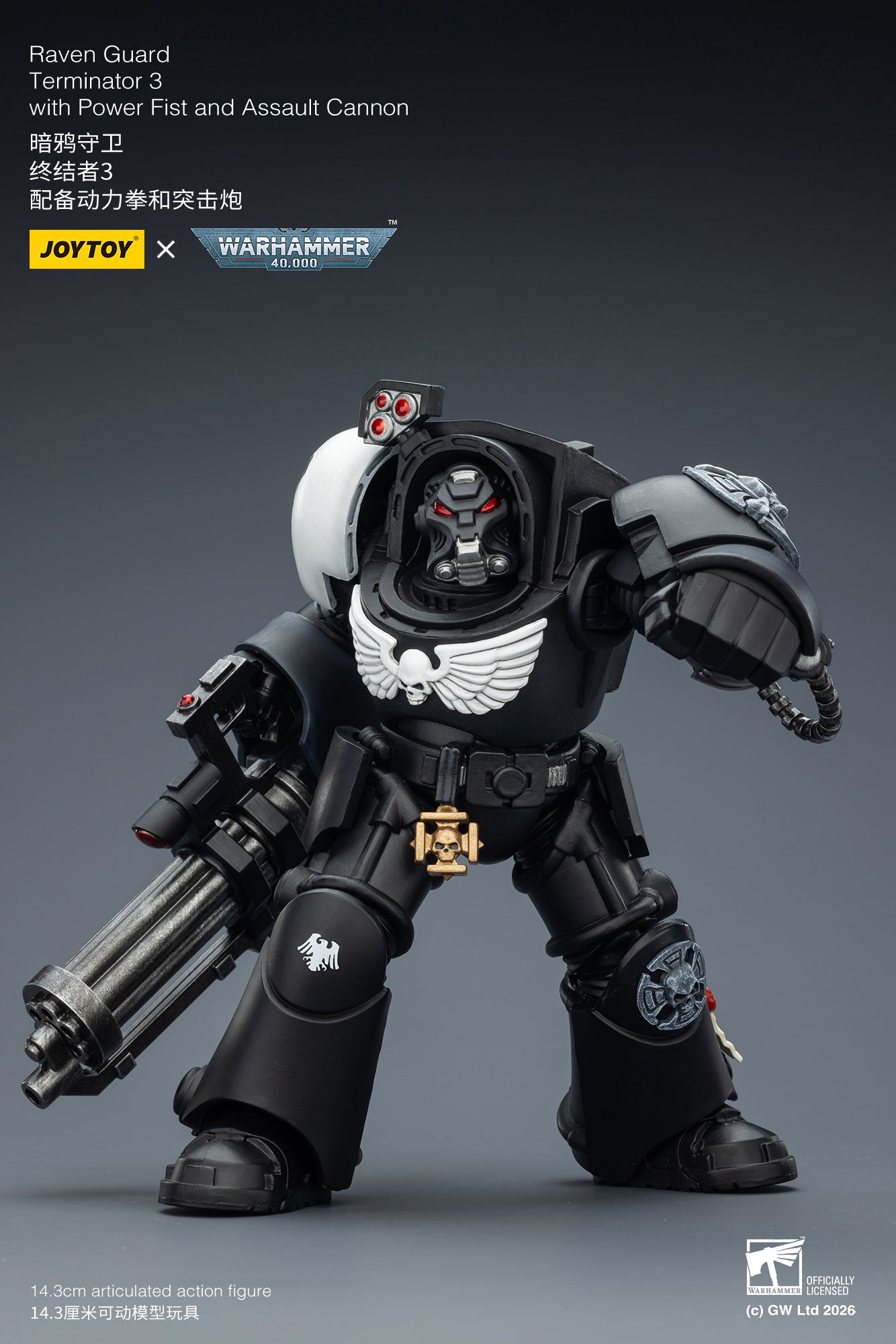 Raven Guard Terminator -Warhammer 40k 1/18 Action Figure By JOYTOY