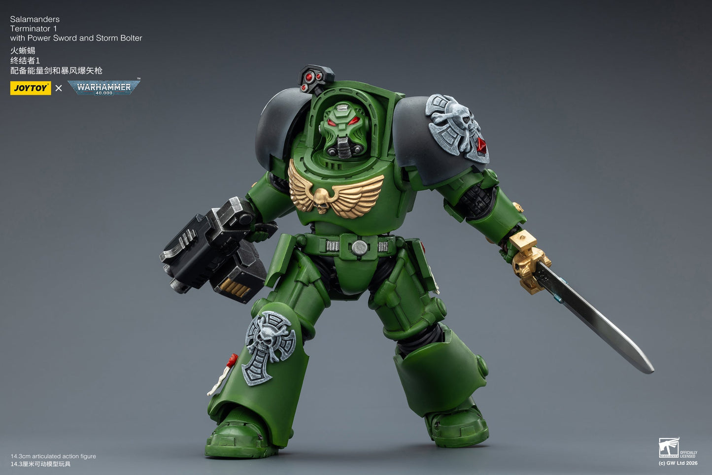 Salamanders Terminator -Warhammer 40k 1/18 Action Figure By JOYTOY