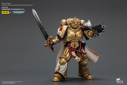 Blood Angels Captain with Heavy Bolt Pistol & Power Sword- 1/18 warhammer 40k Action Figure By JOYTOY