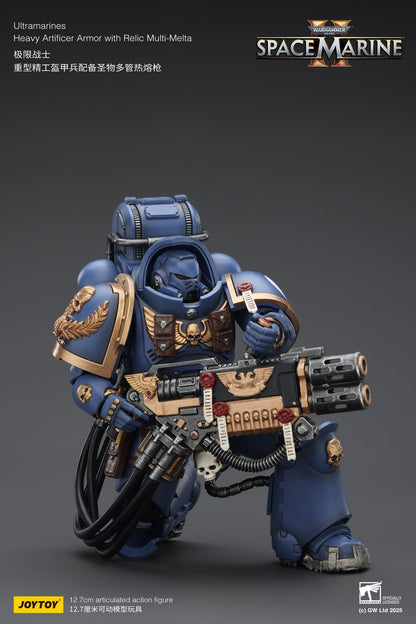 Ultramarines Heavy Relic Primus Armor with Heavy Relic Bolt Rifle - "Warhammer 40,000" 1/18 Action Figure By JOYTOY