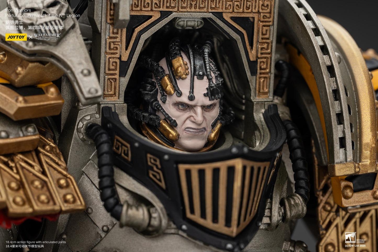 Iron Warriors Perturabo, Primarch of the lVth Legion- 1/18 Warhammer 'The Horus Heresy' By JOYTOY