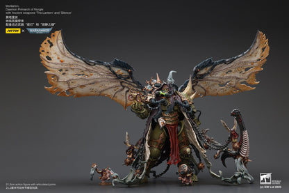 Mortarion, Daemon Primarch of Nurgle with Ancient weapons‘The Lantern' and ‘Silence' - "Warhammer 40K" 1/18 Action Figure By JOYTOY
