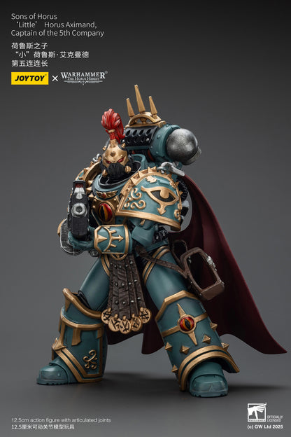 Sons of Horus 'Little’ Horus Aximand,Captain of the 5th Company-1/18 Warhammer "The Horus Heresy" Action Figure By JOYTOY