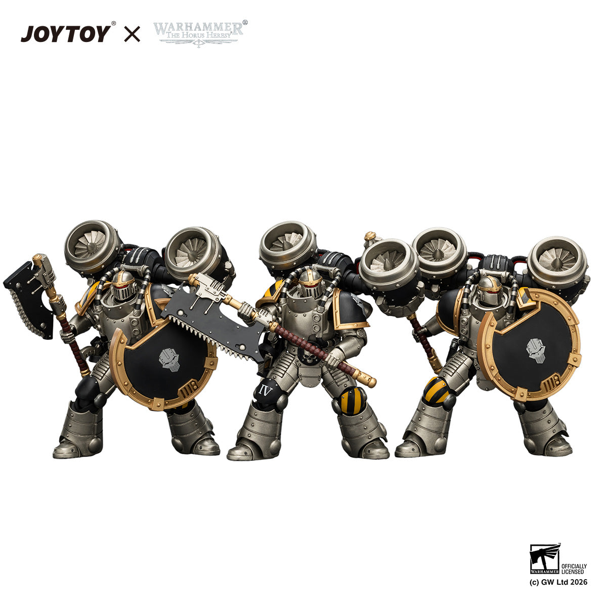 Iron Warriors MkII Assault Sergeant & Legionary - Primarch-Warhammer 40k 1/18 Action Figure By JOYTOY