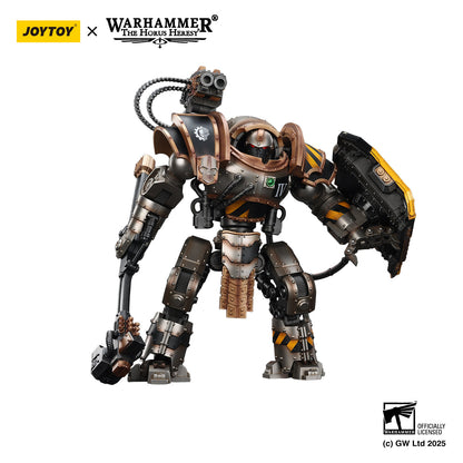 Iron Warriors Iron Circle Domitar-Ferrum Class Battle-automata with Karceri Battle Shield and Graviton Crusher- Warhammer "The Horus Heresy" Action Figure By JOYTOY