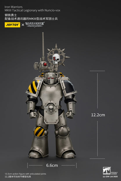 Iron Warriors MKlll Tactical - Warhammer "The Horus Heresy"1/18 Action Figure By JOYTOY