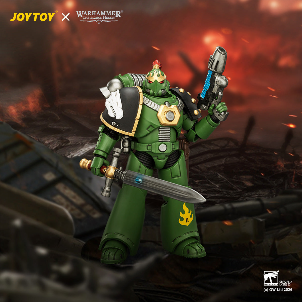 Salamanders MK III Tactical Legionary & MKVI Tactical Legionary - "The Horus Heresy" Warhammer 40k 1/18 Action Figure By JOYTOY