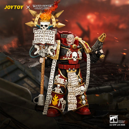 Word Bearers Erebus, the Dark Apostle & MkVI Tactical Sergeant - Warhammer "The Horus Heresy" 1/18 Action Figure By JOYTOY