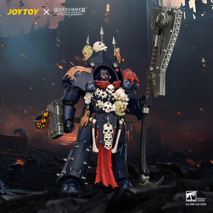 Night Lords Legion Praetor in Tartaros Terminator Armour - "The Horus Heresy" Primarch-Warhammer 40k 1/18 Action Figure By JOYTOY