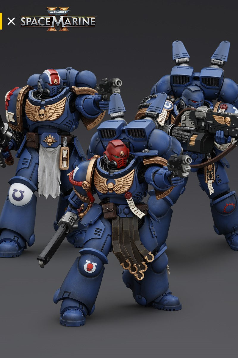 Ultramarines - SPACE MARINE II FULL SET - Warhammer 40K Action Figure By JOYTOY