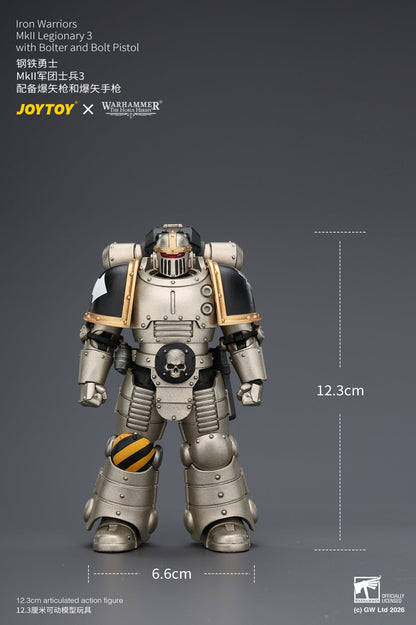 Iron Warriors Mkll Tactical Sergeant & Legionary - Primarch-Warhammer 40k 1/18 Action Figure By JOYTOY