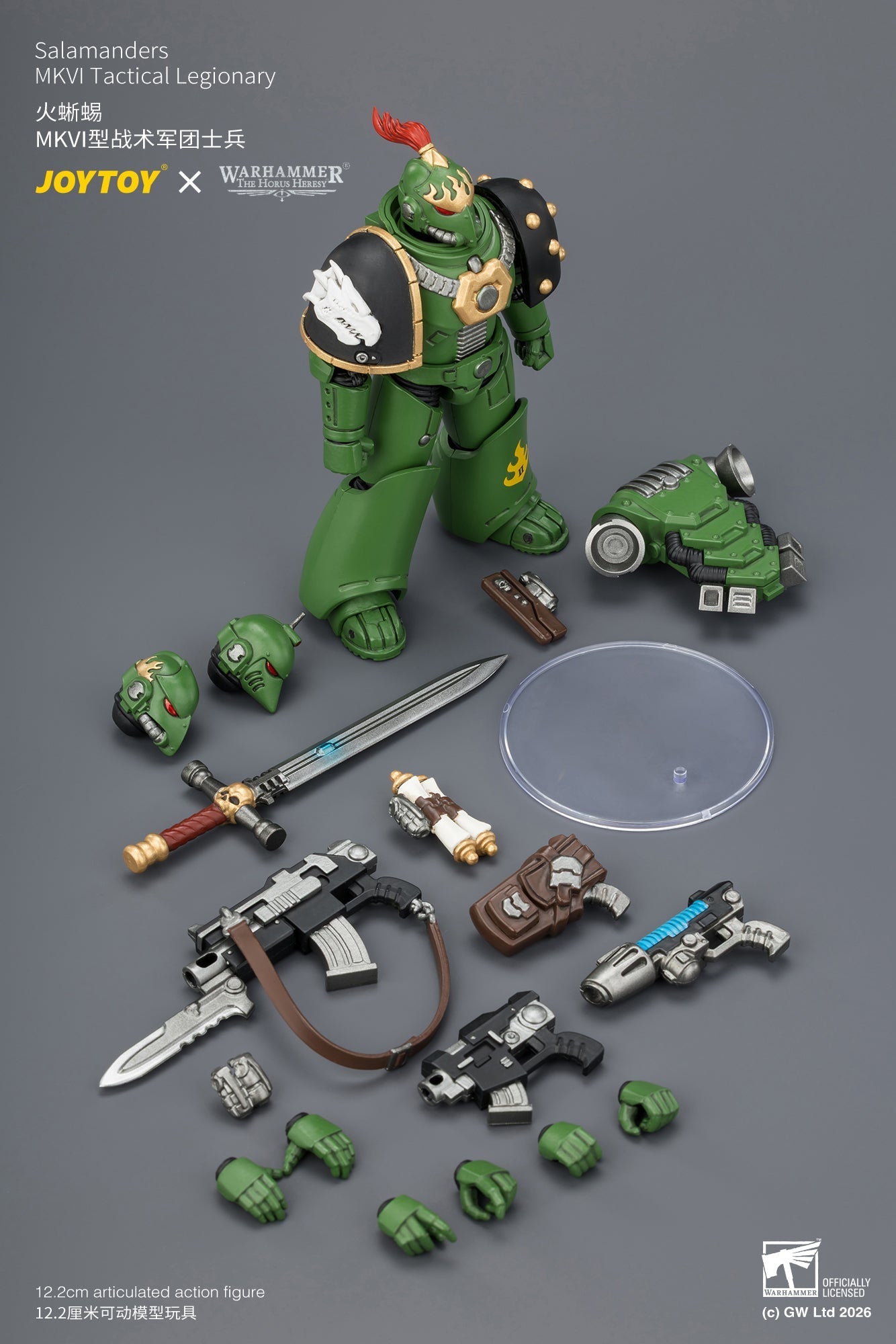 Salamanders MK III Tactical Legionary & MKVI Tactical Legionary - "The Horus Heresy" Warhammer 40k 1/18 Action Figure By JOYTOY