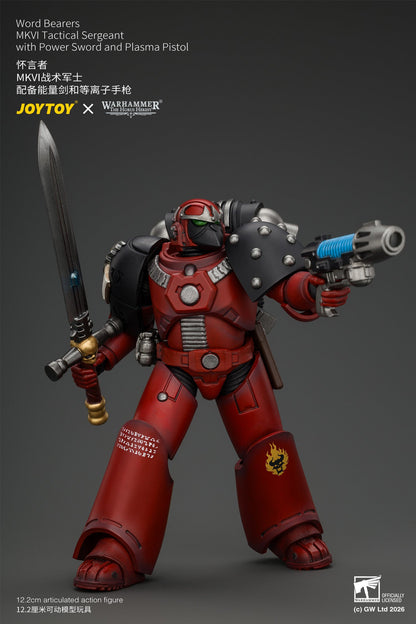 Word Bearers Erebus, the Dark Apostle & MkVI Tactical Sergeant - Warhammer "The Horus Heresy" 1/18 Action Figure By JOYTOY