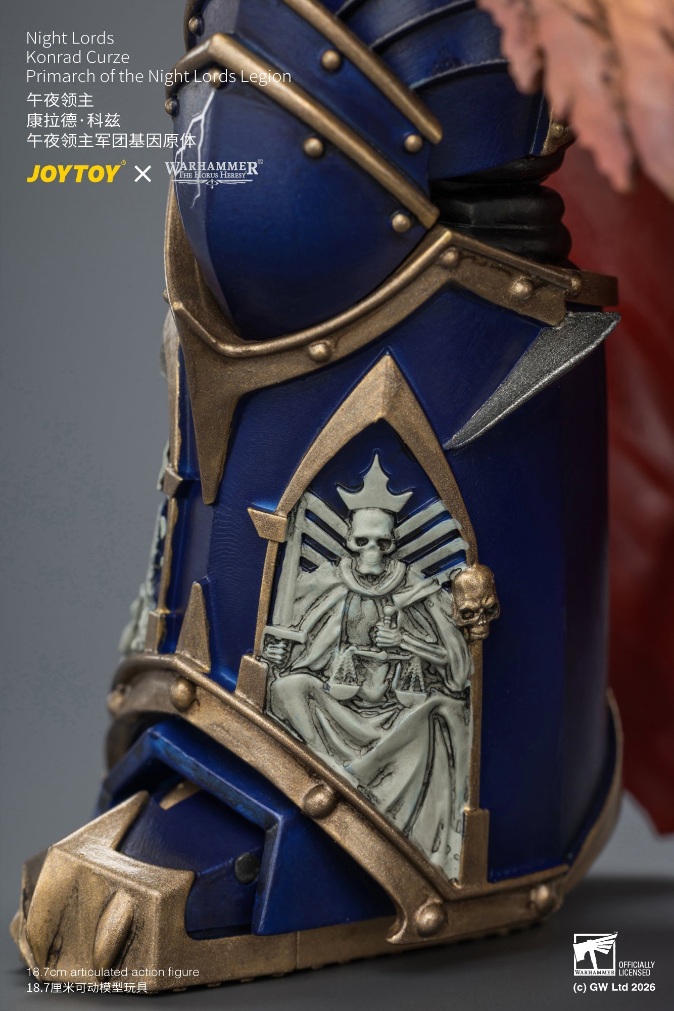 Night Lords Konrad Curze Primarch of the Night Lords Legion - "The Horus Heresy" Warhammer 1/18 Action Figure By JOYTOY