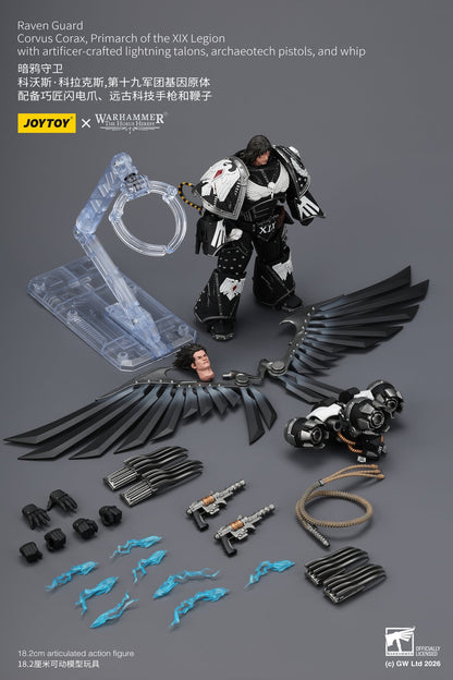 Raven Guard Corvus Corax, Primarch of the XIX Legion - Warhammer "The Horus Heresy" 1/18 Action Figure By JOYTOY