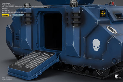 Ultramarines Predator Destructor with turret-mounted autocannon and sponson-mounted heavy bolters  - Warhammer 40K 1/18 Action Figure By JOYTOY