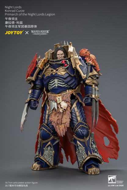 Night Lords Konrad Curze Primarch of the Night Lords Legion - "The Horus Heresy" Warhammer 1/18 Action Figure By JOYTOY