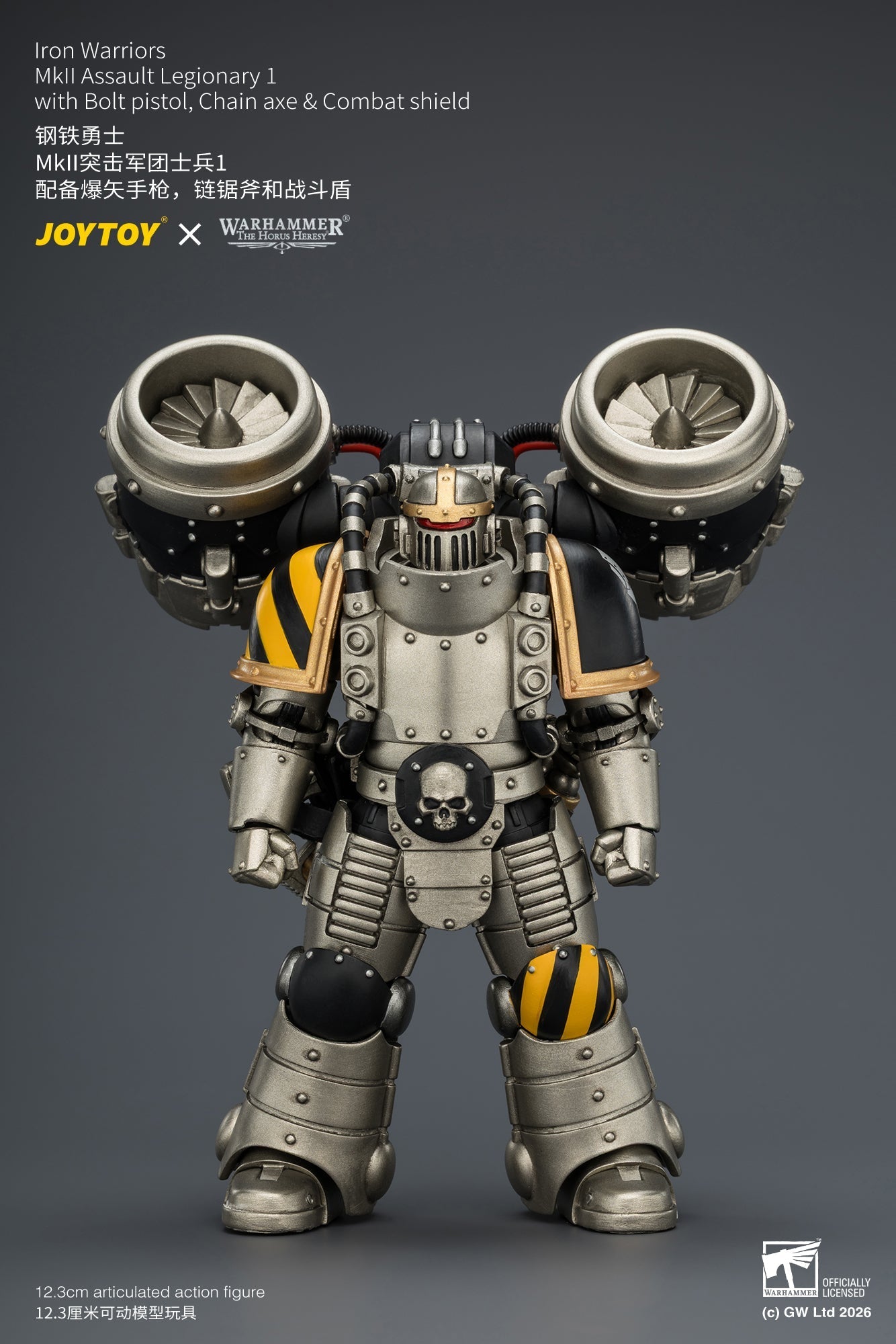 Iron Warriors MkII Assault Sergeant & Legionary - Primarch-Warhammer 40k 1/18 Action Figure By JOYTOY