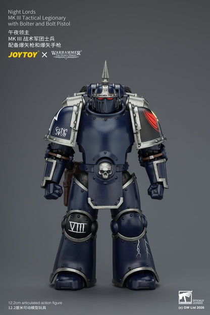 Night Lords MKVI Tactical Legionary & MK III Tactical Legionary - "The Horus Heresy" Primarch-Warhammer 40k 1/18 Action Figure By JOYTOY