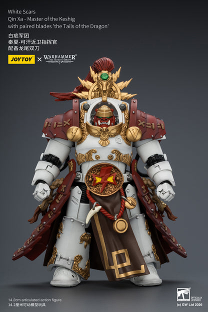 White Scars Qin Xa & Hibou Khan &Contemptor Dreadnought-Warhammer 40k 1/18 Action Figure By JOYTOY