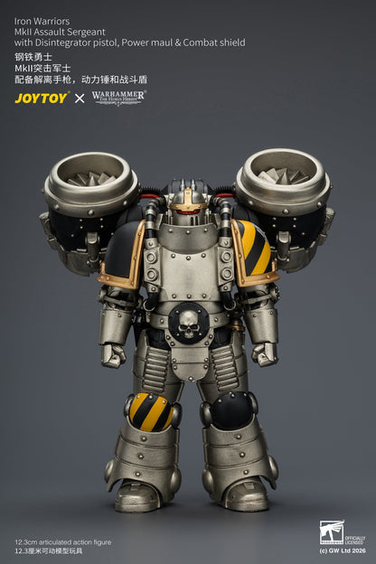 Iron Warriors MkII Assault Sergeant & Legionary - Primarch-Warhammer 40k 1/18 Action Figure By JOYTOY