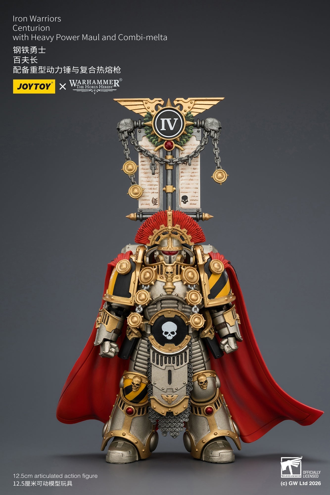 Iron Warriors Centurion - Primarch-Warhammer 40k 1/18 Action Figure By JOYTOY