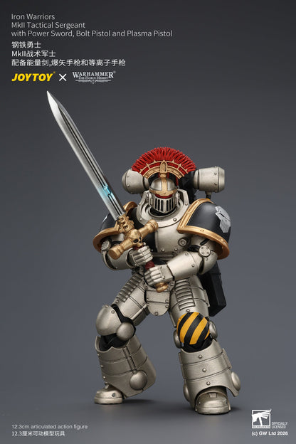 Iron Warriors Mkll Tactical Sergeant & Legionary - Primarch-Warhammer 40k 1/18 Action Figure By JOYTOY